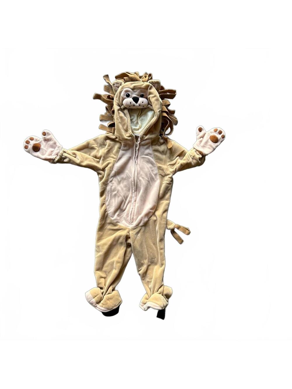 MiniWear Infant Lion Fleece Jumpsuit One-Piece Fleece Costume Halloween Warm 12m